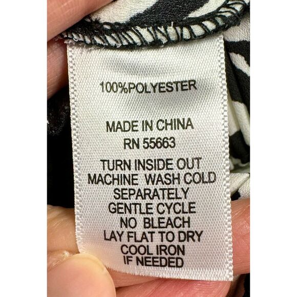 NWT JOIE Black/White Floral Accordion Pleat Set, Top/Pull-On Pants, Sz S - Picture 11 of 11